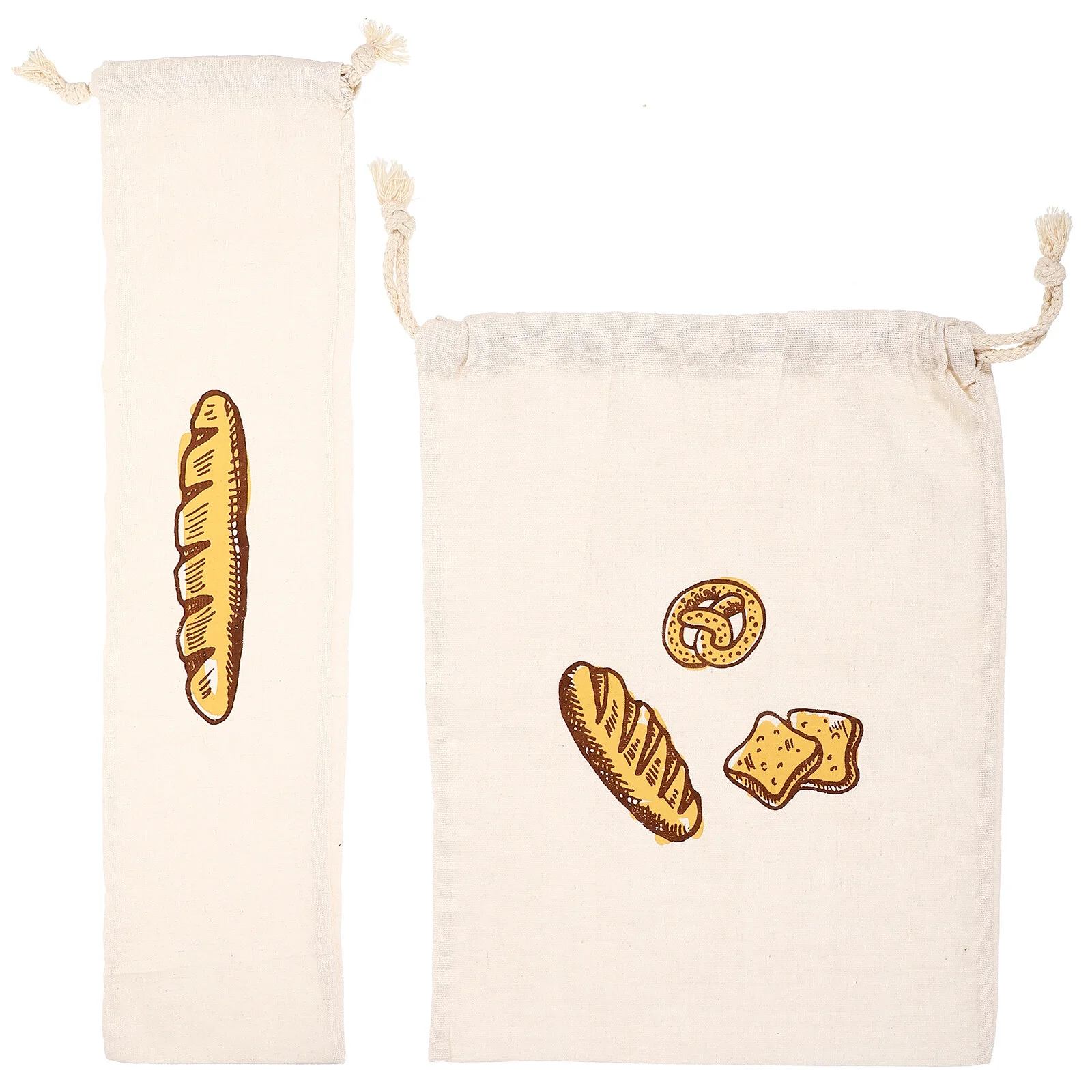 

Bread Rack Bags Linen Storage Bakery Reusable Food ‌‌‌drawstring‌ Loaf Gift Pouches