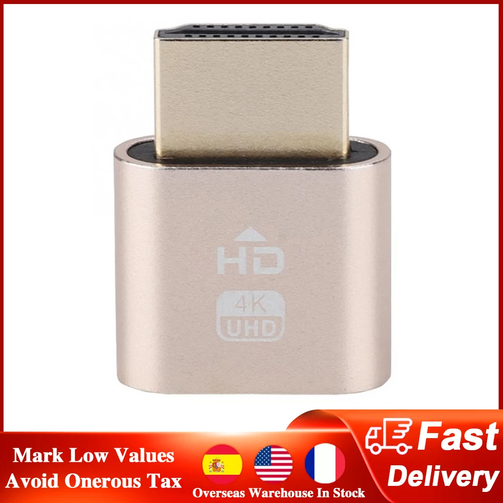 

Virtual Display 4K HDMI-Compatible Dummy Plug EDID Display Cheat Graphics Card Emulator Adapter Video Card Spoofer For Mining