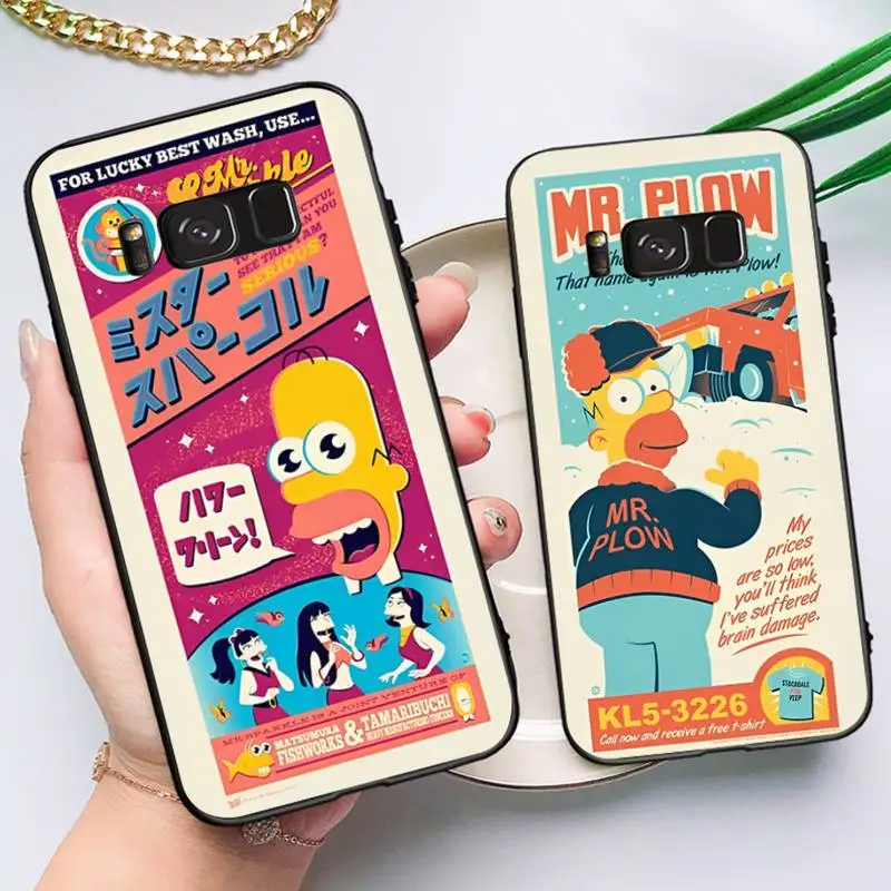 

Cartoon Cute S-Simpsonss Phone Case for Samsung Note 5 7 8 9 10 20 pro plus lite ultra A21 12 72