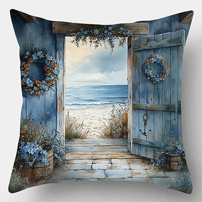 

Декоративная наволочка на тему океана