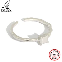 ssteel pure silver 925 resizable rings for women aesthetic designer personalized trendy elegant open accessories fine jewelry