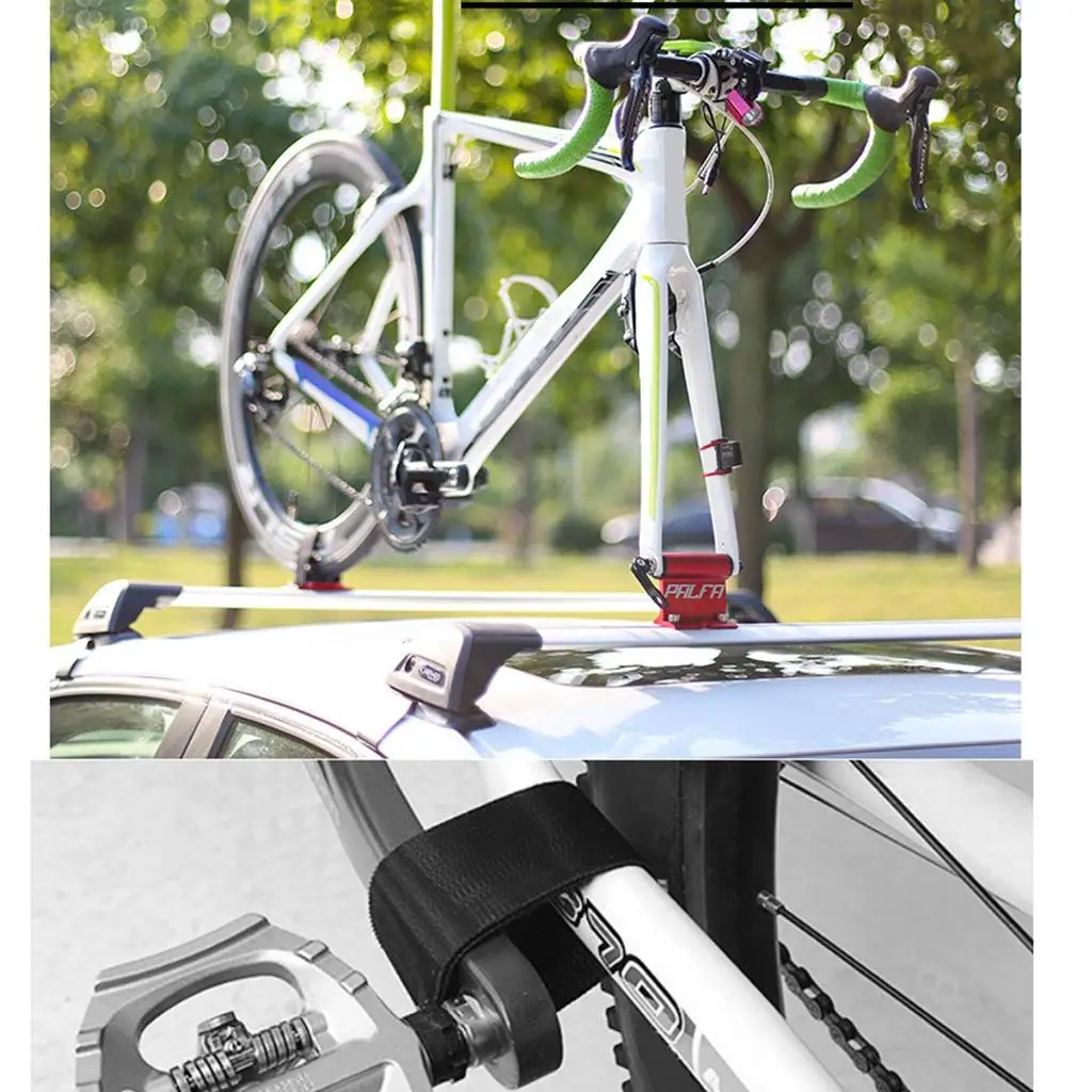 

Roof Bike Holder Carrier Transport Carrying Bracket Lock Tie Block