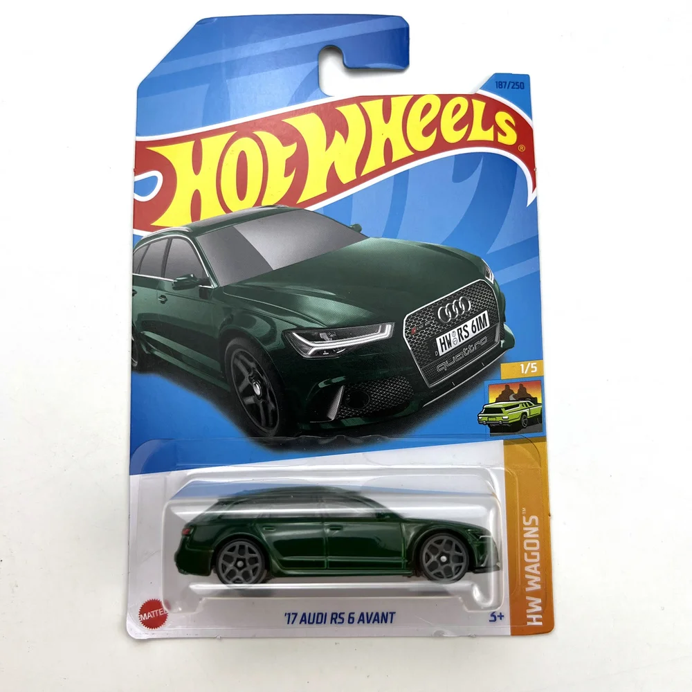 

2023-187 Hot Wheels Cars 17 AUDI RS 6 AVANT 1/64 Metal Die-cast Model Collection Toy Vehicles