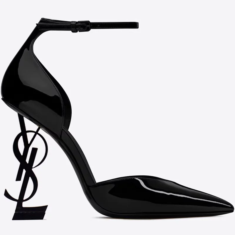 Women's sandals 2023 spring and summer new hollow Baotou pointed metal high heels fashion banquet sexy one-word Roman sandals