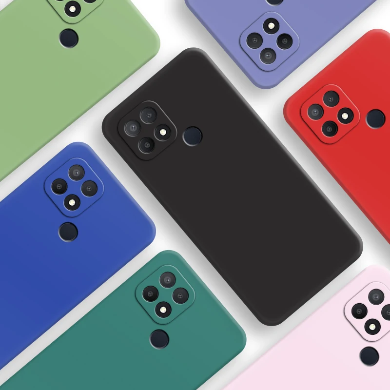 

For OPPO A15 Case OPPO A15S Cover 6.52 inch New Liquid Silicone Shockproof Back Bumper For OPPO A15 A15S A35 2021 Case Fundas