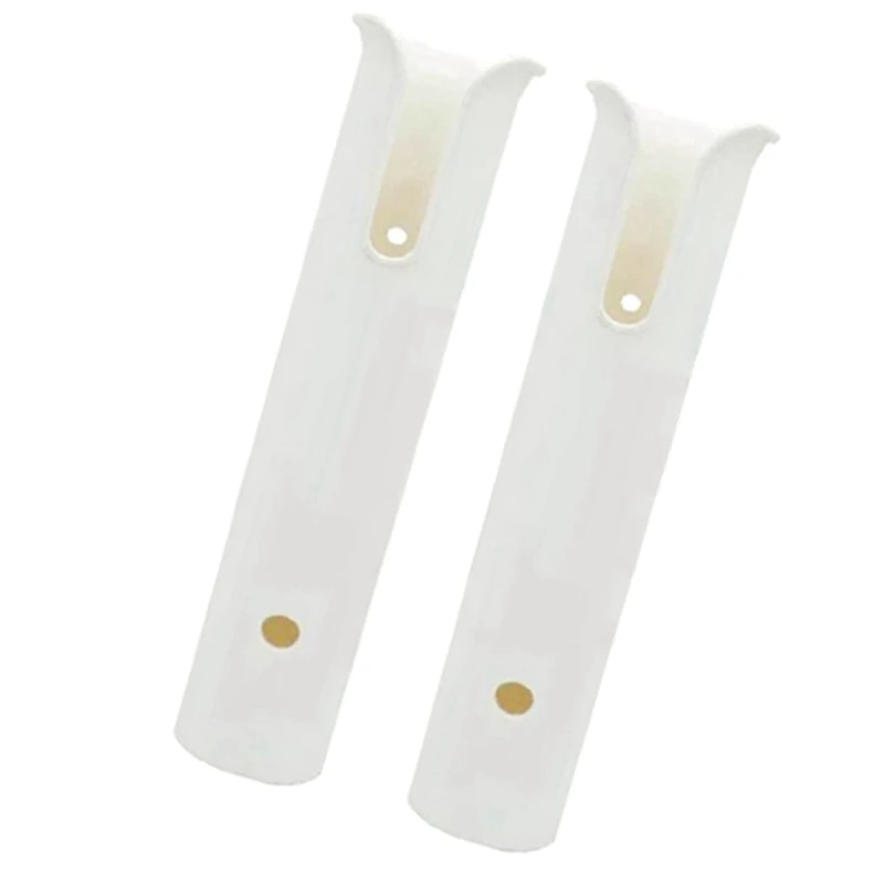 

6Pcs Plastic Fishing Rod Holder Fishing Pole Rack Ship Fish Rod Tube Yacht Fishing Rod Frame For Boat White