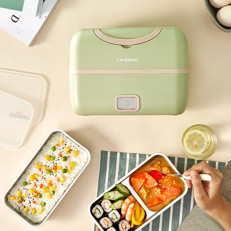 Xiaomi Liren Electric Heating Lunch Box Portable 304 Stainless Steel Liner Bento box Food Container Keep warm Storage |