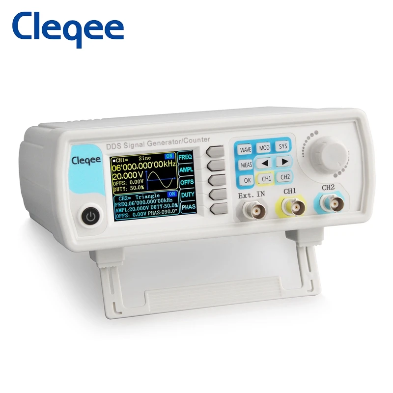 Двухканальный генератор сигналов произвольной формы Cleqee JDS6600 15 МГц ~ 60 Функция DDS