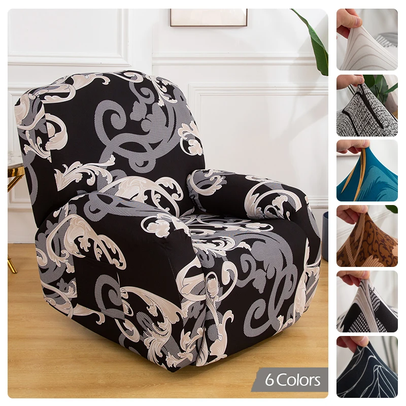 Fashion Print Recliner Sofa Cover Spandex Armchair Lazy Boy Recliner Chair Covers Anti-slip Recliner Chair Slipcover For Home
