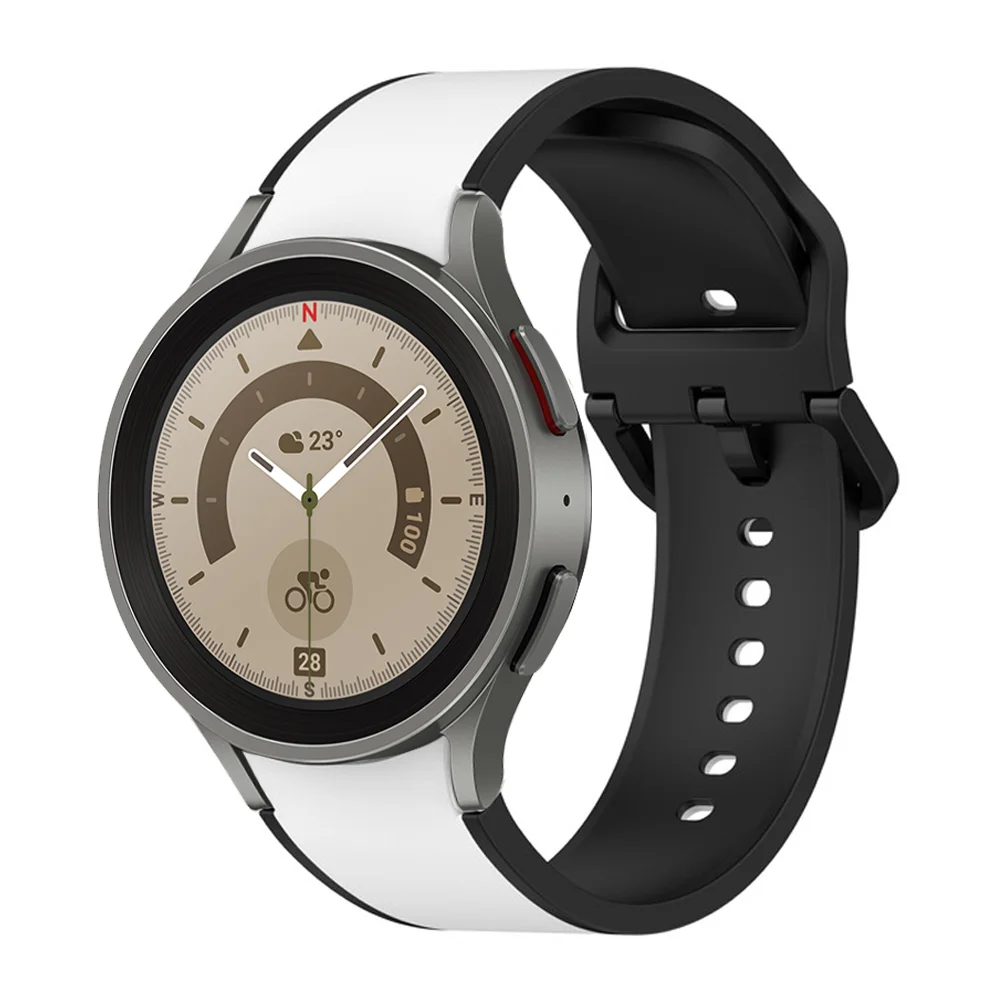 

20mm Strap for Samsung Galaxy watch 5 Pro 45mm 4 Classic No Gaps Silicone Sport bracelet correa Galaxy watch 4 44mm 40mm band