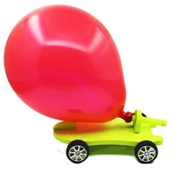 kindergarten science experiment toy small invention diy material balloon recoil car primary school students small technology