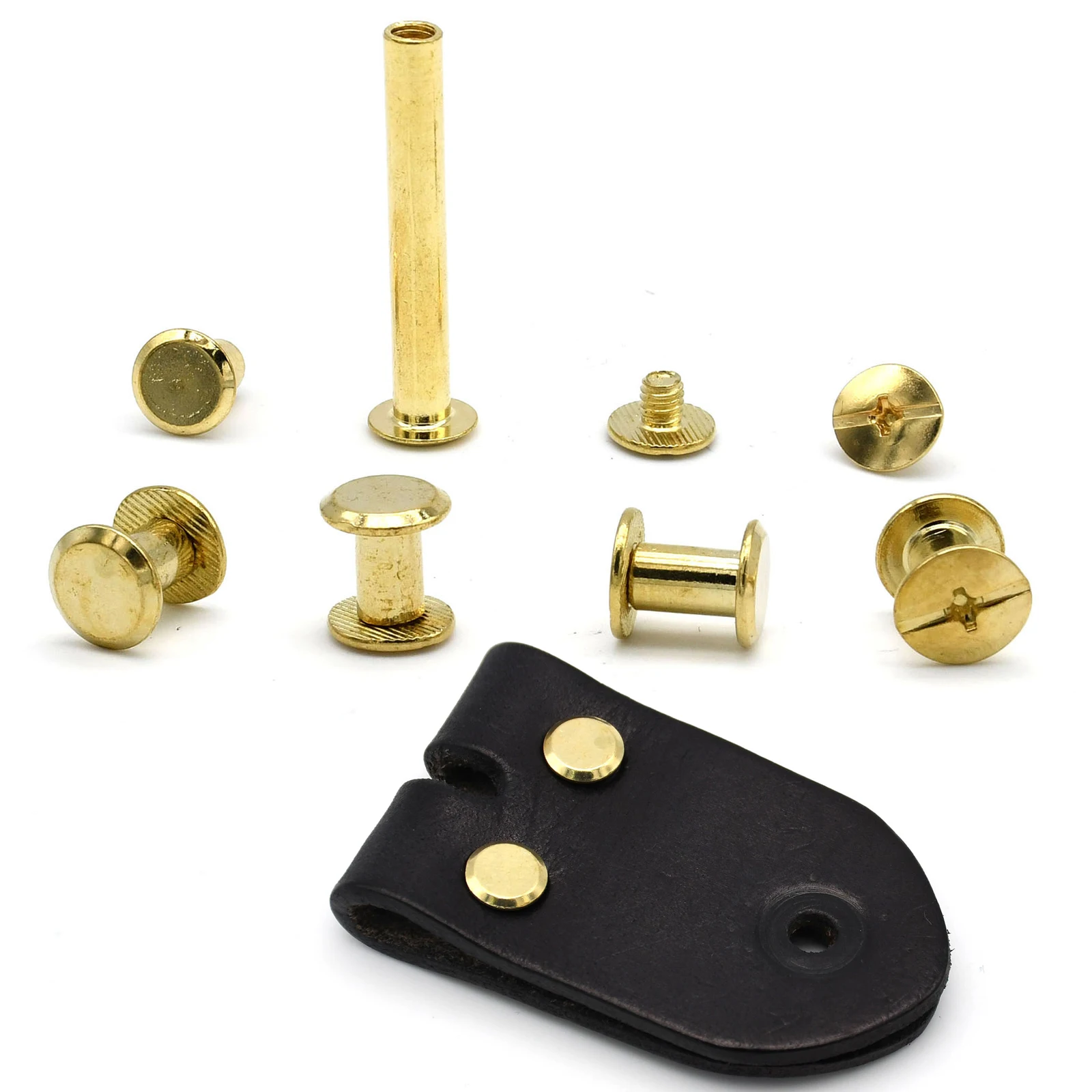 Стальные винты Chicago светло-золотые