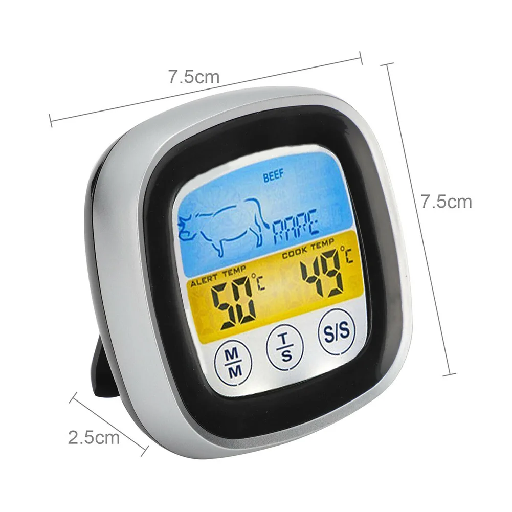 

Hot Sale Home Food Thermometer Digital With Probe -20~300℃ 1 Pc Accurate Instant Reading