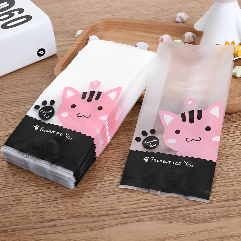 

50pcs Cute Snowman Plastic Gifts Bags Diy Candy Cookie Baking Packaging Bag Christmas Party Decoration Favors Xmas Decor 2022