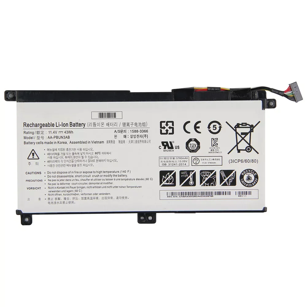 

Replacement Tablet Battery For Samsung Notebook 7 NP530E5M NP800G5M NP740U5L BA43-00377A BA43-00377B AA-PBUN3QB AA-PBUN3AB