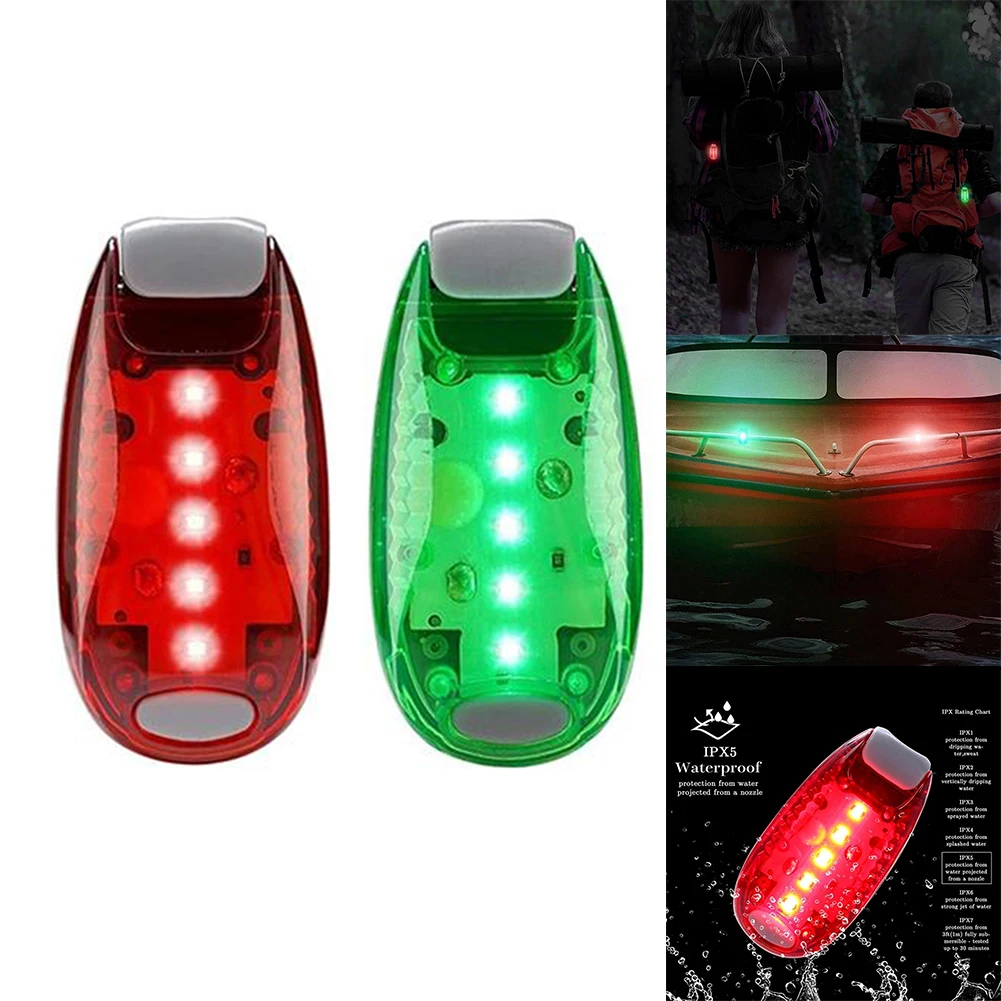

2/4x Red And Green Boat Navigation LED Light Stern Boats Starboard Lamp Plastic With 5x SMD LED 5.5x3x1.8Cm For Pontoon Stroller