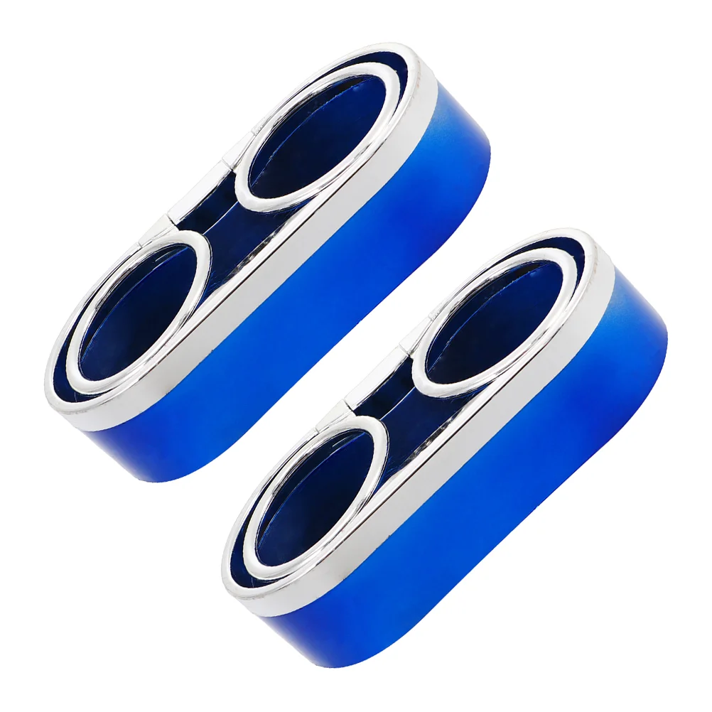 

2 Pcs Plastic Stand Cup Holder Car Water Auto Drink Organizer 16.2X8cm Blue Abs Vehicle