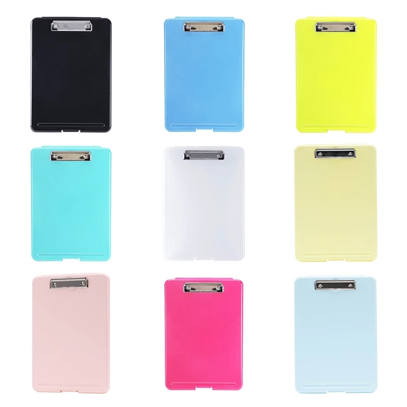 

A4 Classic Multifunctional File Folder Organizer Case Plastic Clipboard Storage Box Pen Holder Office Supplies Stationery