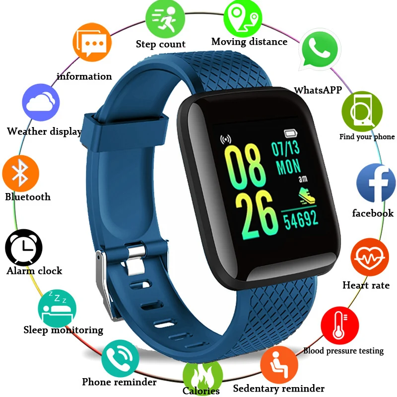 

D13 Smart Watch Men Blood Pressure Waterproof Women Heart Rate Smartwatch Monitor Fitness Tracker Watch Sport For Android IOS