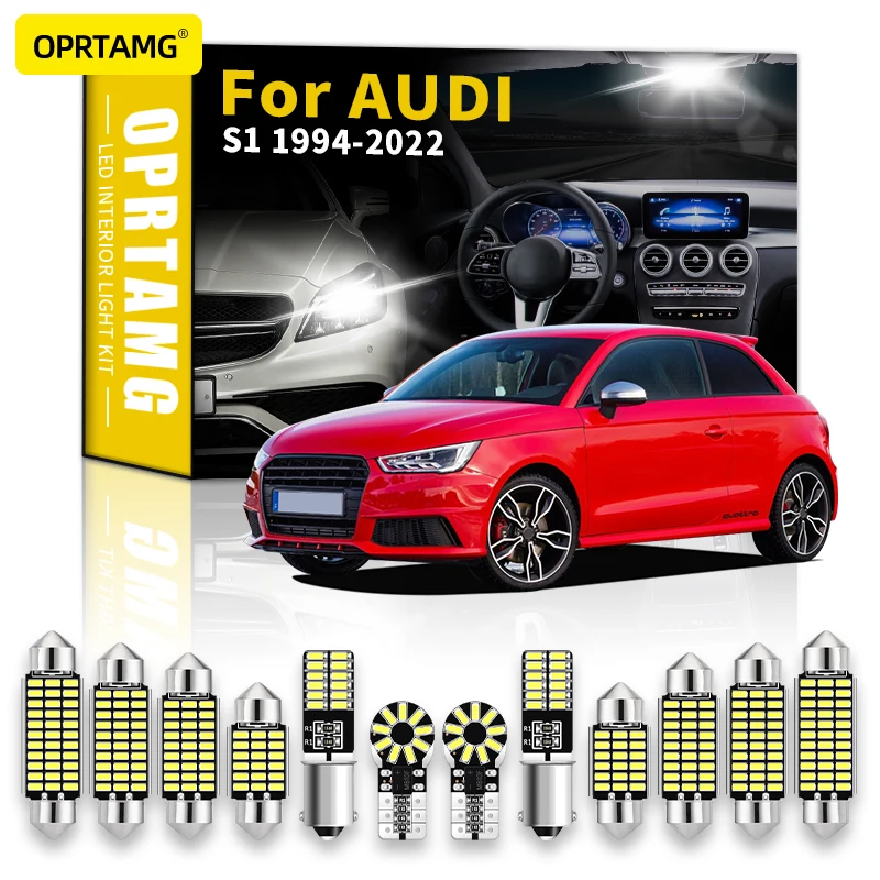 

OPRTAMG For AUDI S1 1994 1995 1996 1997 1998-2022 Canbus Vehicle LED Interior Light License Plate Lamp Car Lighting Accessories