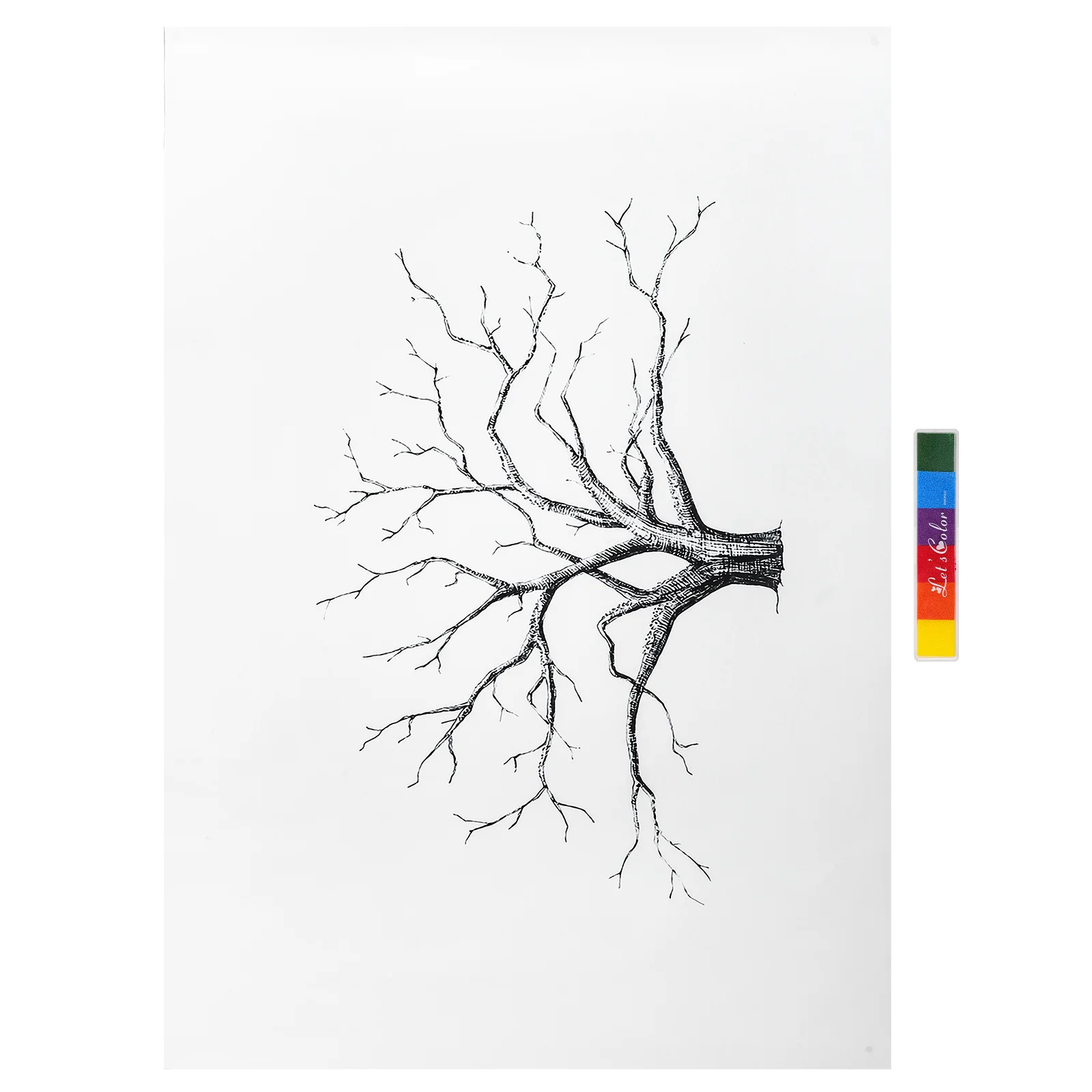 

Creative Fingerprint Tree Wedding Signature Painting Wedding Party DIY Signature Tree Drawing (40 x 60cm) Souvenirs for guests
