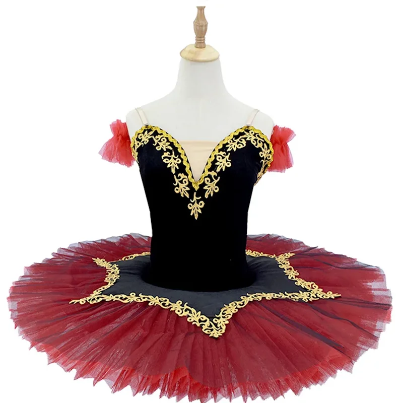 Костюм для выступления на сцене длинные платья-пачки балета красная