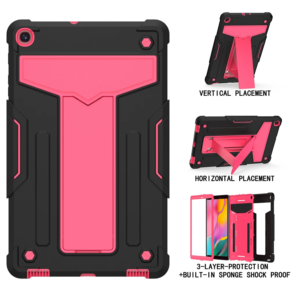 

3 Layer Protection Kickstand for Samsung Galaxy Tab A 8.0 T290 10.1 T510 Cover S6 Lite P610 A7 10.4 T500 S7 11 T870 Tablet Case