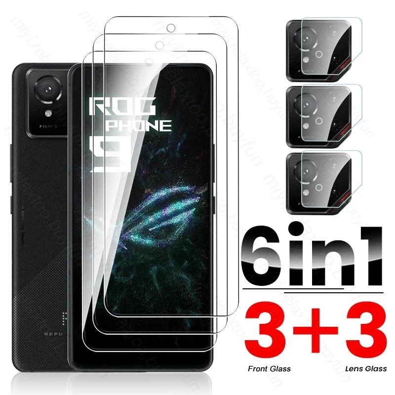 Защитная пленка из закаленного стекла 6 в 1 для Asus ROG Phone9 Phone 9 Pro 5G стекло камеры на