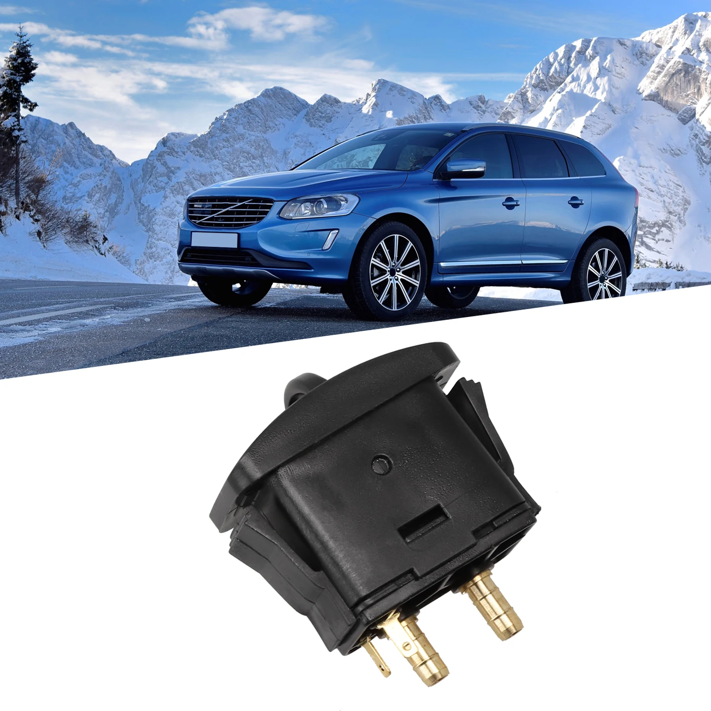 

1x Brand New And High Quality 12V/24V Seats Air Pump Control Switch Black Plastic & Metal Car Interior Replacement Parts