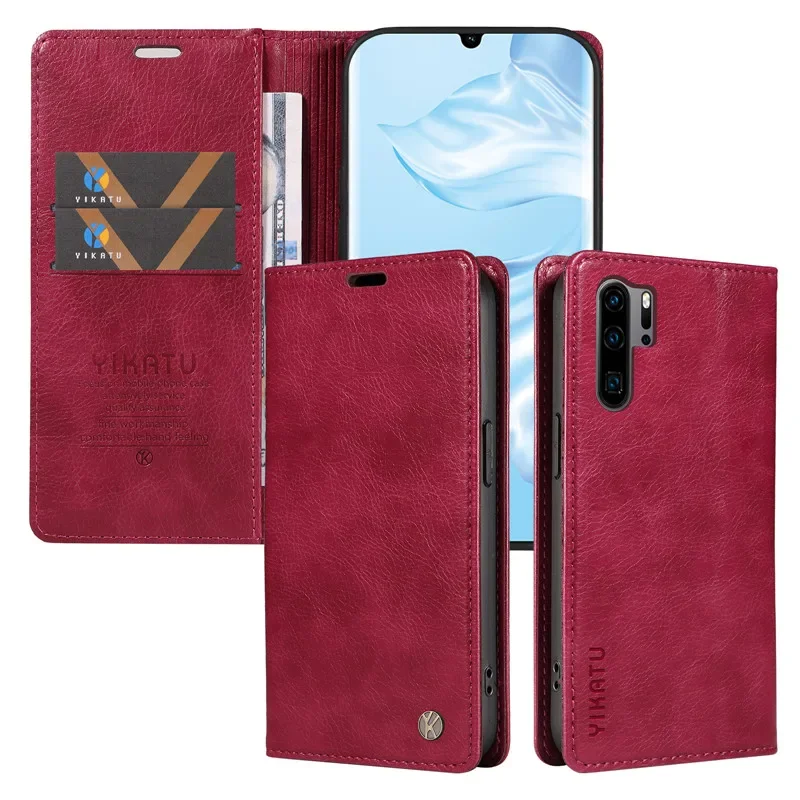 Новый Стильный чехол-кошелек с магнитной застежкой кожаный чехол для Huawei P30 Pro P20