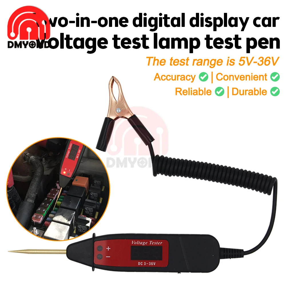 

1,65 м, пружинная линия, Автомобильный цифровой ЖК-дисплей, Электронное Напряжение, ручка, диагностика со стандартом детской, инструмент для т...