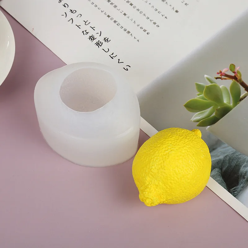 Имитация лимона фрукты прямая Ароматизированная свеча DIY материал маффины