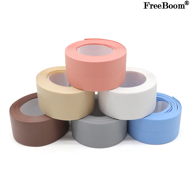 

For Bathroom Kitchen Accessories Shower Bath Sealing Strip Tape Caulk Strip Self Adhesive Waterproof Wall Sticker Sink Edge Tape