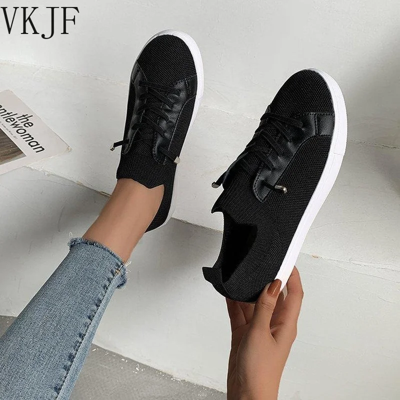 

2022 Spring and Autumn Sports and Leisure Net Surface Breathable Women's Shoes Flat Light Non-slip Comfortable Board Shoes