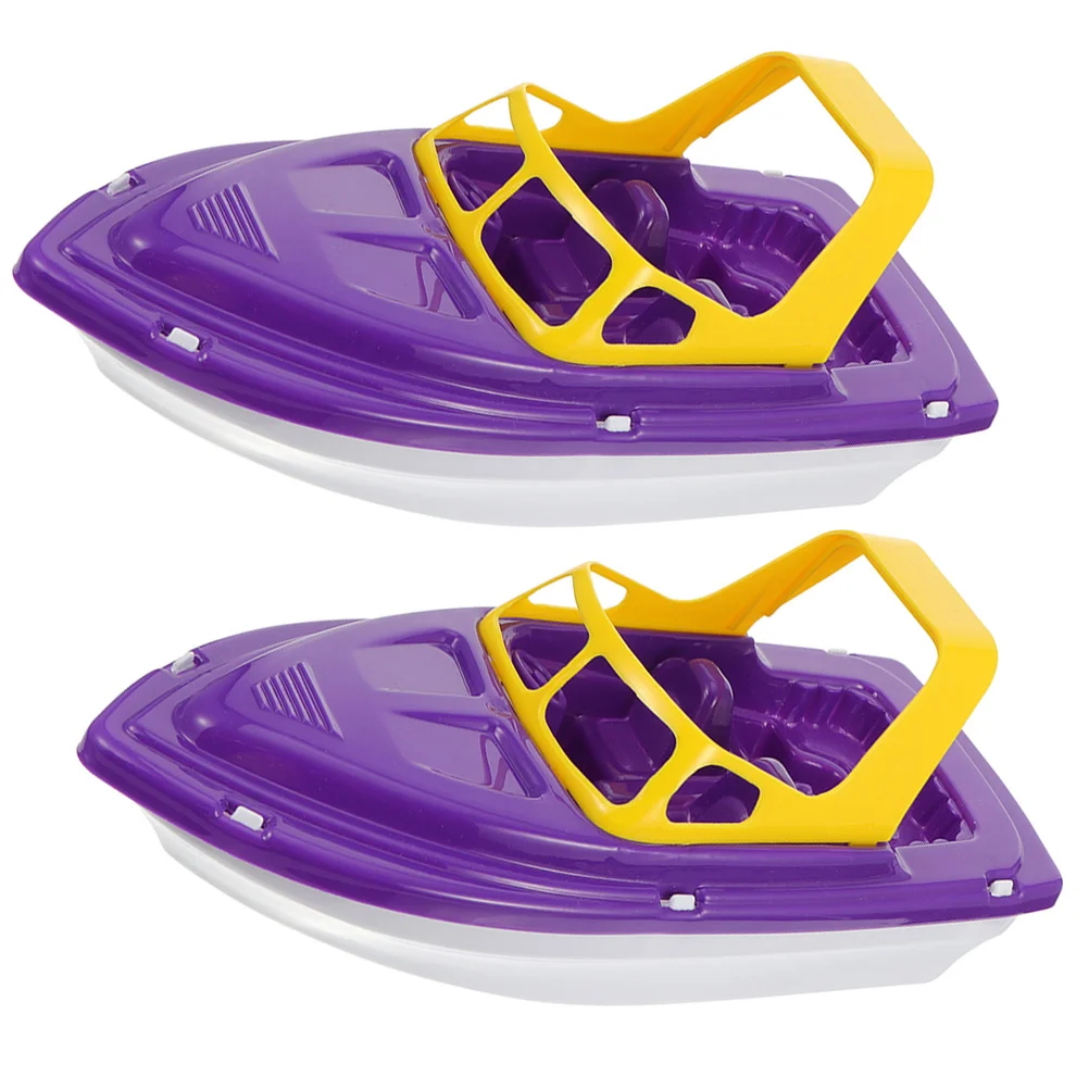 

2 Pcs Small Kids Boat Pool Toys Toddlers 1-3 Baby Bath Tub Beach Boats Children Water Take