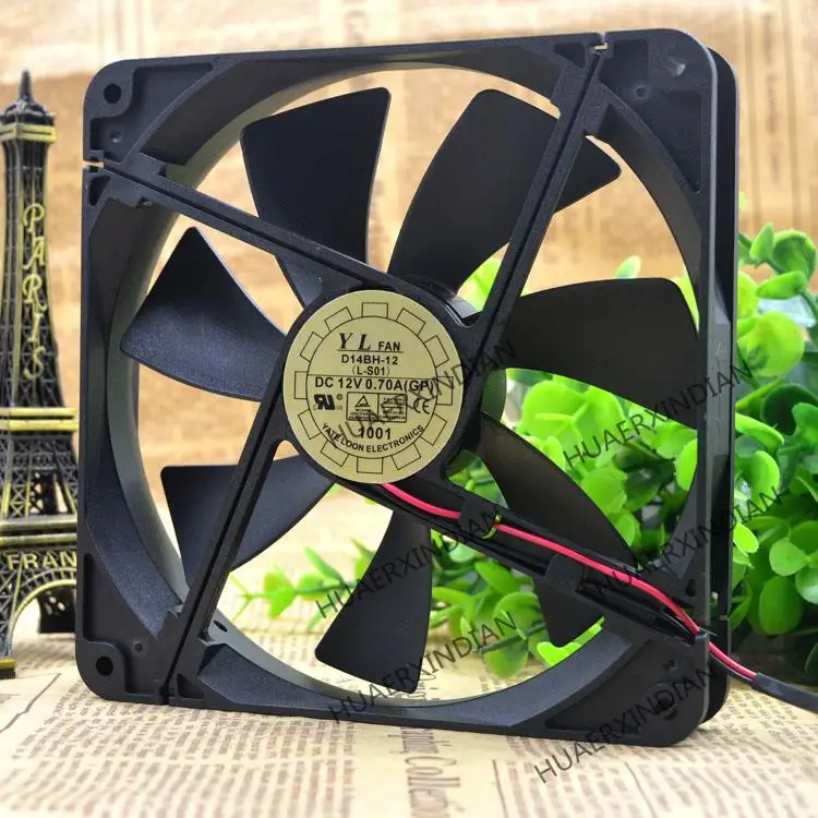 

New / 14cm 14025 D14BH-12 Cooling Fan Assembly Kit