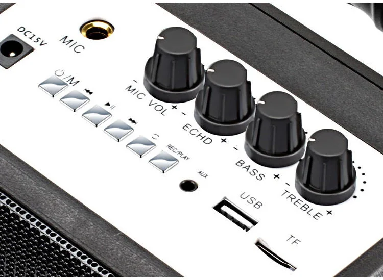 Musicity 50W Dj 10 Inch Bass Portable Outdoor Amplifier Trolley Pa System Party Karaoke Speaker | Speakers