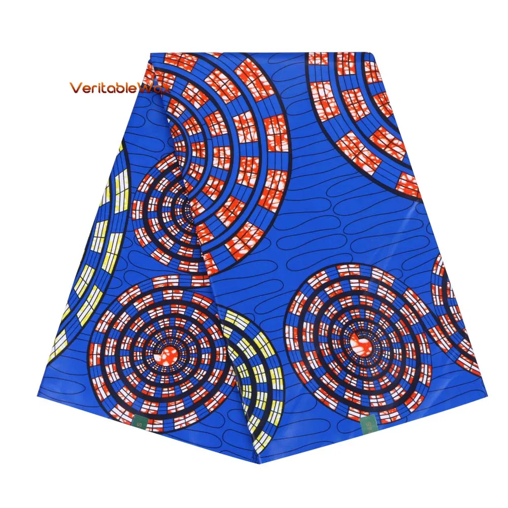 

Ankara Fabric African Real Wax Print Cotton 100% New Design Tissus Wax Africain Patchwork Fabric For Dress 6 yard Sales 24fs1222