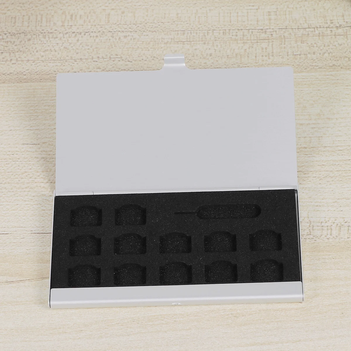 1 шт. держатель для хранения номера телефона алюминиевый органайзер SIM-мешка с