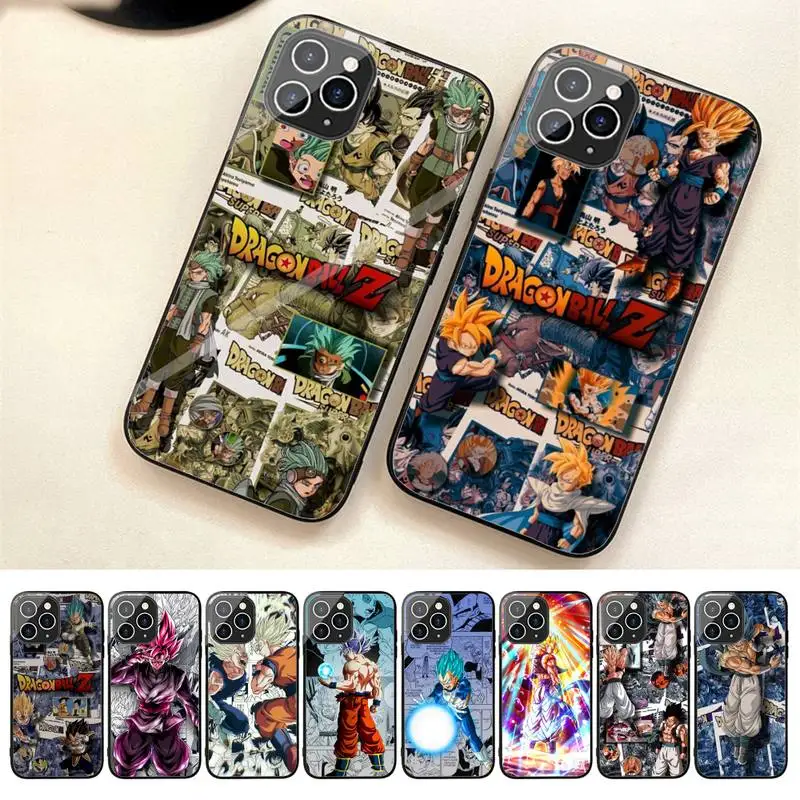 

Anime-D-Dragons-Goku-Balls Phone Case For Iphone 7 8 Plus X Xr Xs 11 12 13 Se2020 Mini 14 Pro Max Tempered Glass Fundas