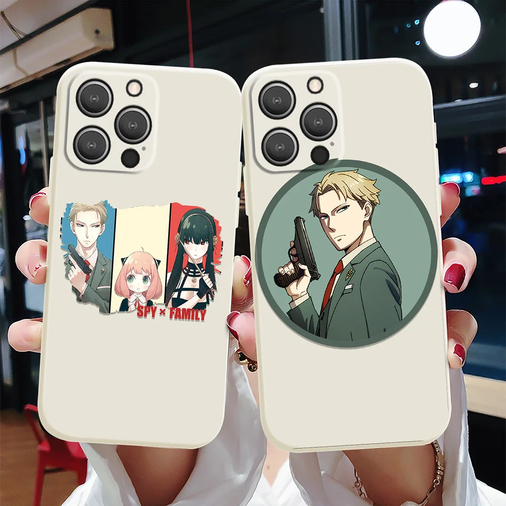 

Comic Style Case For IPhone 13 12 Mini 11 Pro Max XS X XR 7 8 Plus SE 2020 2022 Soft TPU Protection Fundas SPYXFAMILY