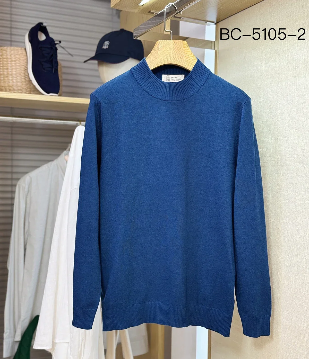 BILLIONAIRE BLKA CPTG свитер кашемировый мужской новинка 2025 теплая вязка с круглым вырезом