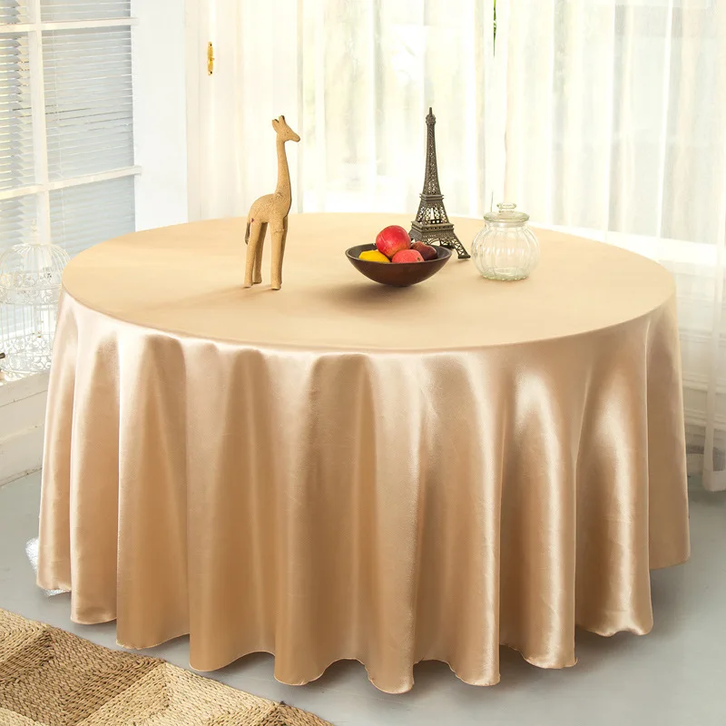 

Table cloth round pure color tablecloth high-grade square_AN1740