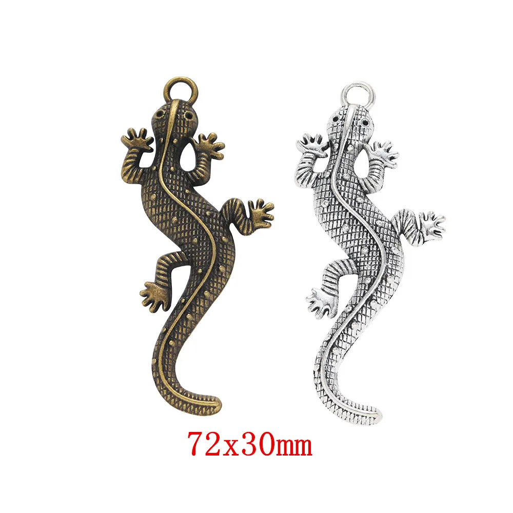 20 шт., подвеска в виде ящерицы, 585