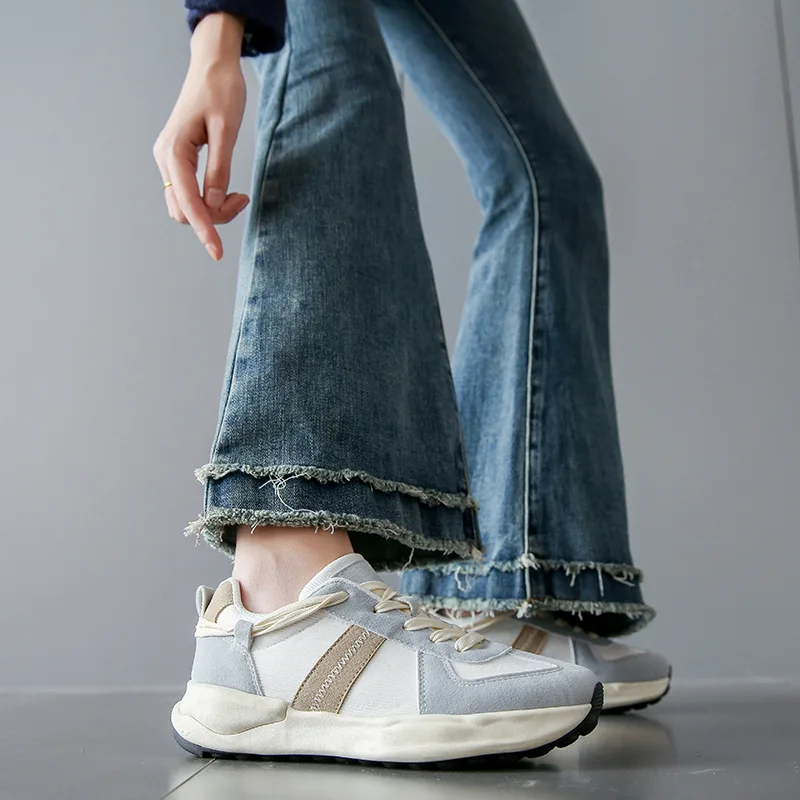 

Spring 2023 New Korean Forrest Gump Shoes Female INS Student Casual Shoes Female Thick Sole Running Dad Shoes