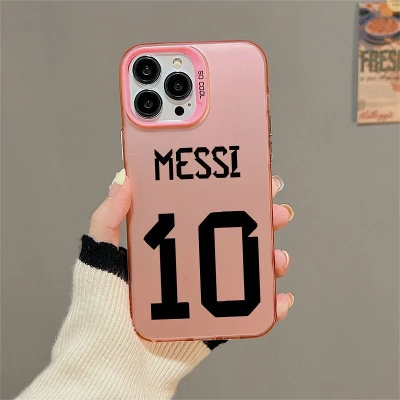 Чехол Famous Footballer M-Messis для Xiaomi Redmi 13C 9C 9T Note 9S 10 11 12 13 Pro K60 Ultra 4G 5G матовая