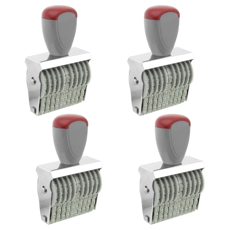 

4 шт., резиновые цифры 0-9, 5X3 мм