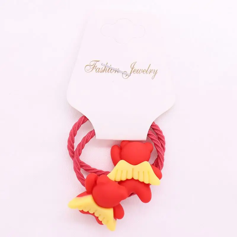 2 шт./компл. мультяшный красочный аксессуар для волос с изображением медведя