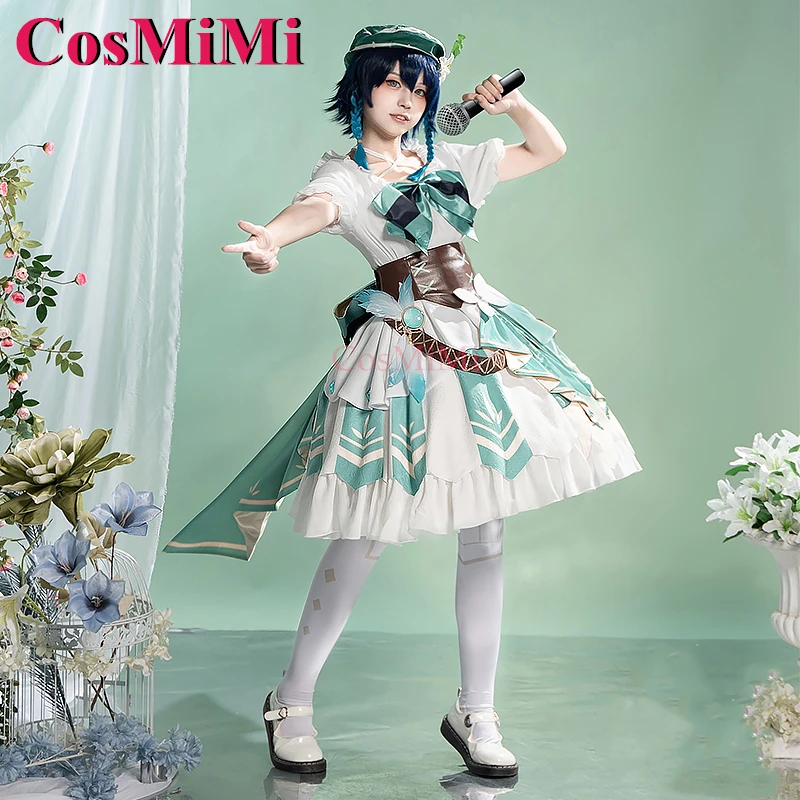 CosMiMi Venti Косплей Игра Genshin Impact Костюм Изящное Милое Великолепное Платье Лолиты SJ