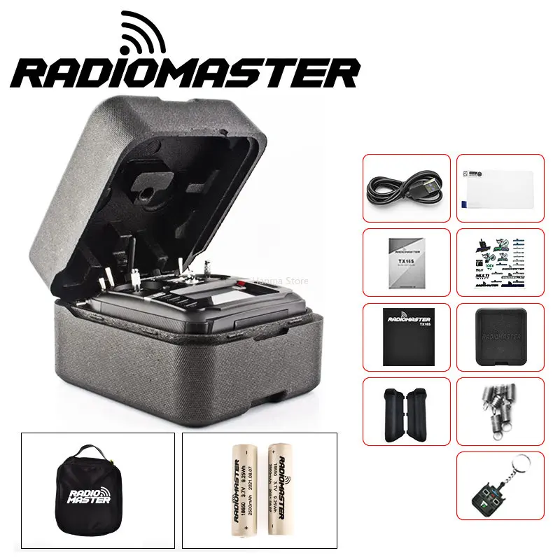 

Радиоконтроллер RadioMaster TX16S MKII V4.0 Mark II Hall Gimbal 4 в 1 ELRS Радиоконтроллер передатчик EdgeTX/OpenTX для дрона RC FPV